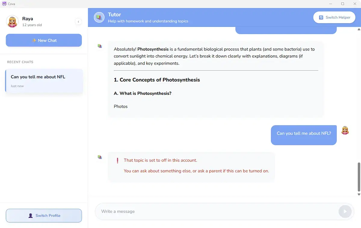 Chat lock feature