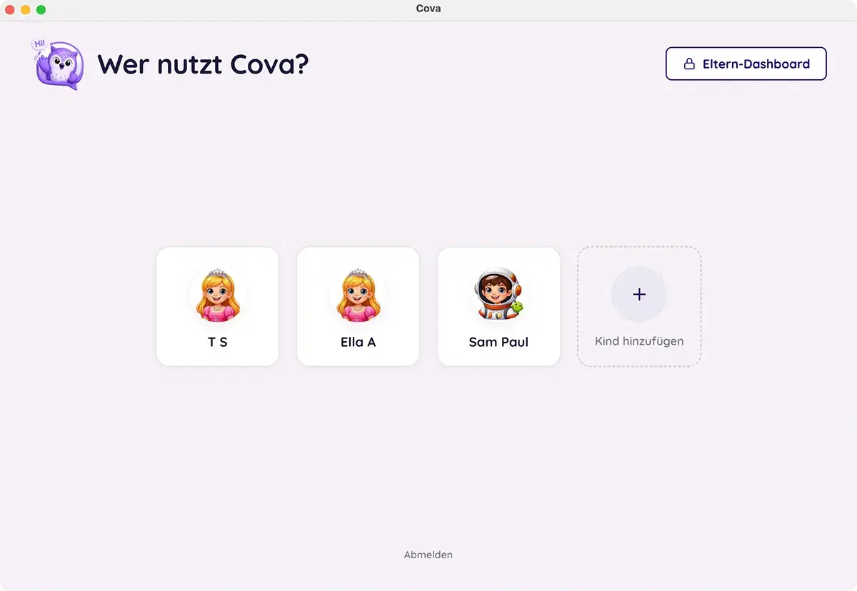 Child profile selection